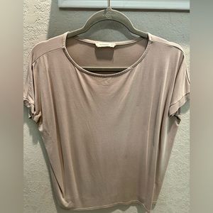 Cream Short Sleeve Top